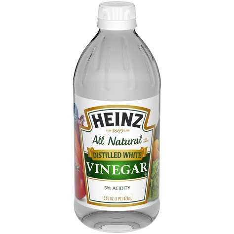 white distilled vinegar ph.